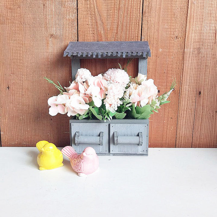 Decorative Flower Pot Box with Roof