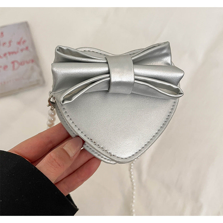 WoHeart-Shaped Bow Clutch Bag Stornfield