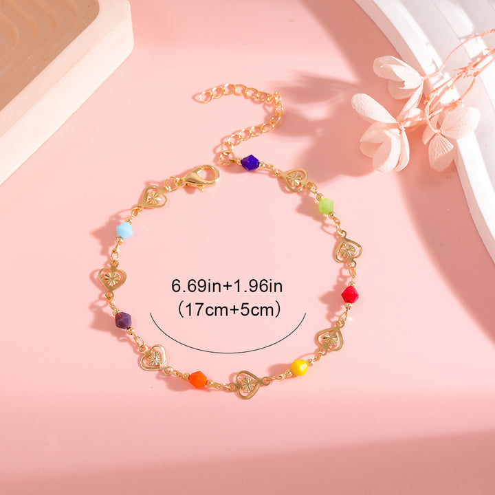 Colorful Heart Charm Bracelet Stornfield