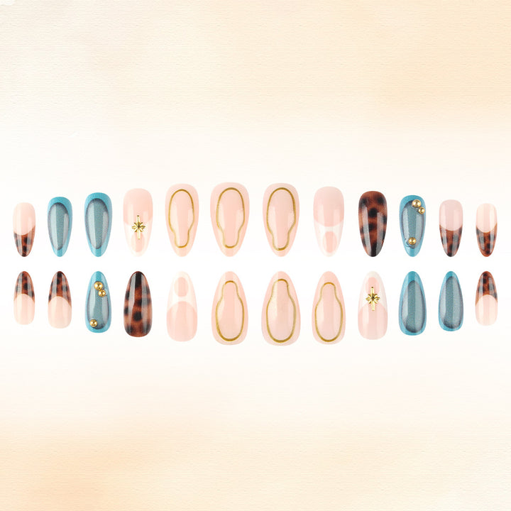 Elegant Gel Press-On Nail Set Stornfield