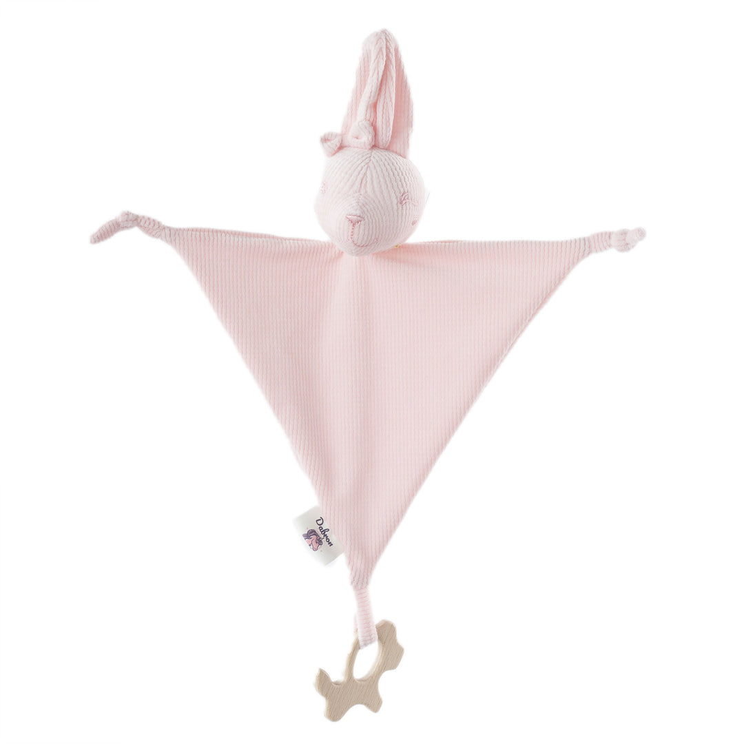 Plush Baby Comforter Cat Lovey with Corduroy Texture