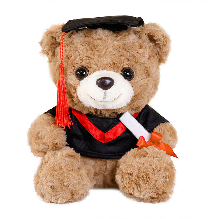 Festive Holiday Plush Bear Decorative Sitting Cuddler with Pom-Scarf & Velour Hat Stornfield