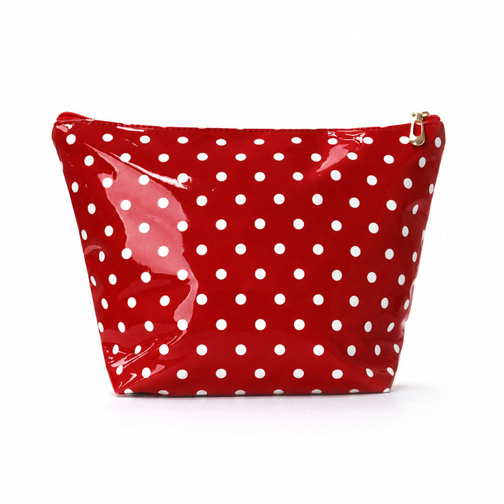 Water-repellent cosmetic bag with polka dot design Stornfield