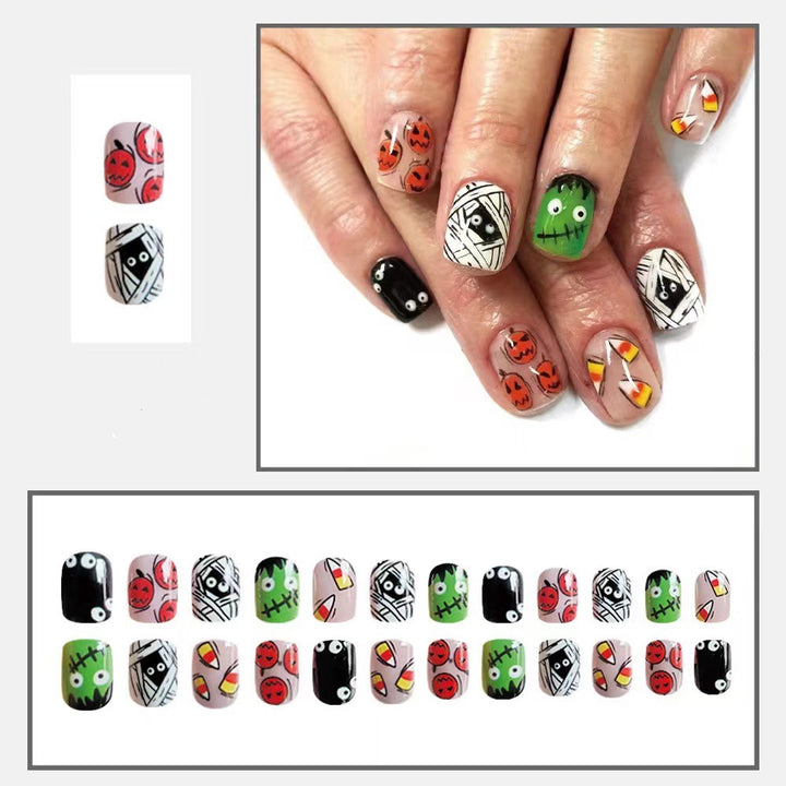 Halloween Artificial Nail Set with Creative 3D Designs Stornfield