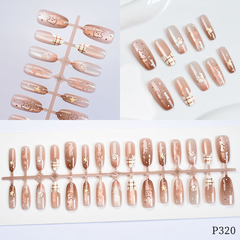 Artistic Decorative Press-On Nail Set Stornfield