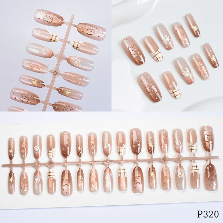 Artistic Decorative Press-On Nail Set Stornfield