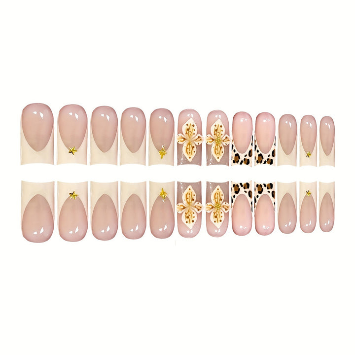 Decorative 3D Floral Press-On Nail Art Stornfield
