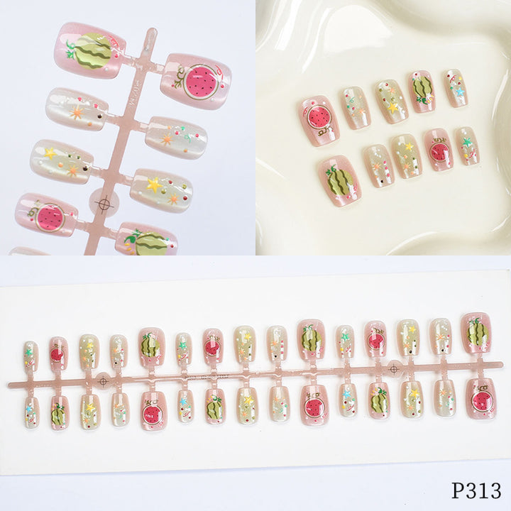 Artistic Floral Design Press-On Nails Stornfield