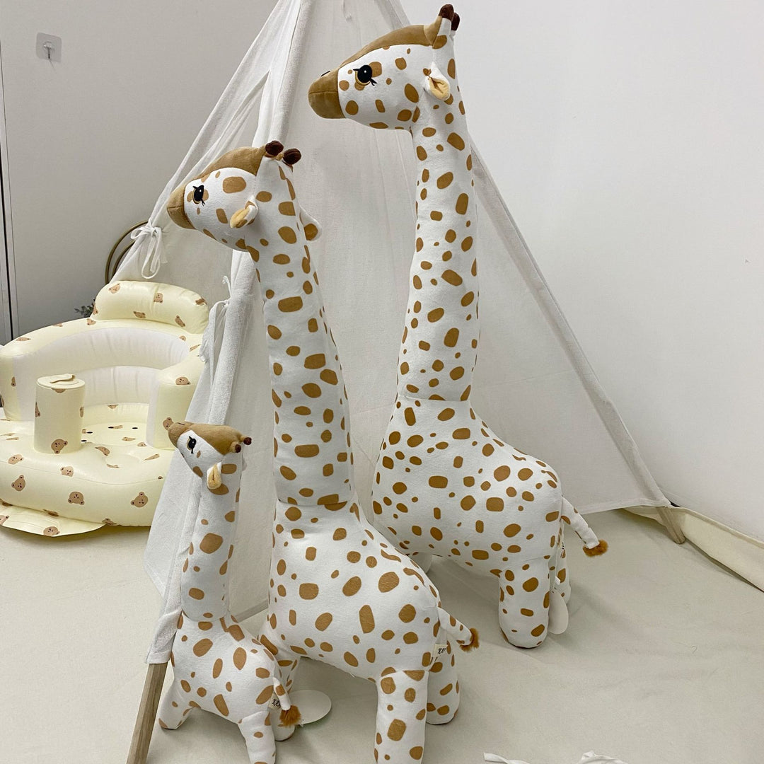 Handmade Linen Bunny Doll with Checked Cotton Dress