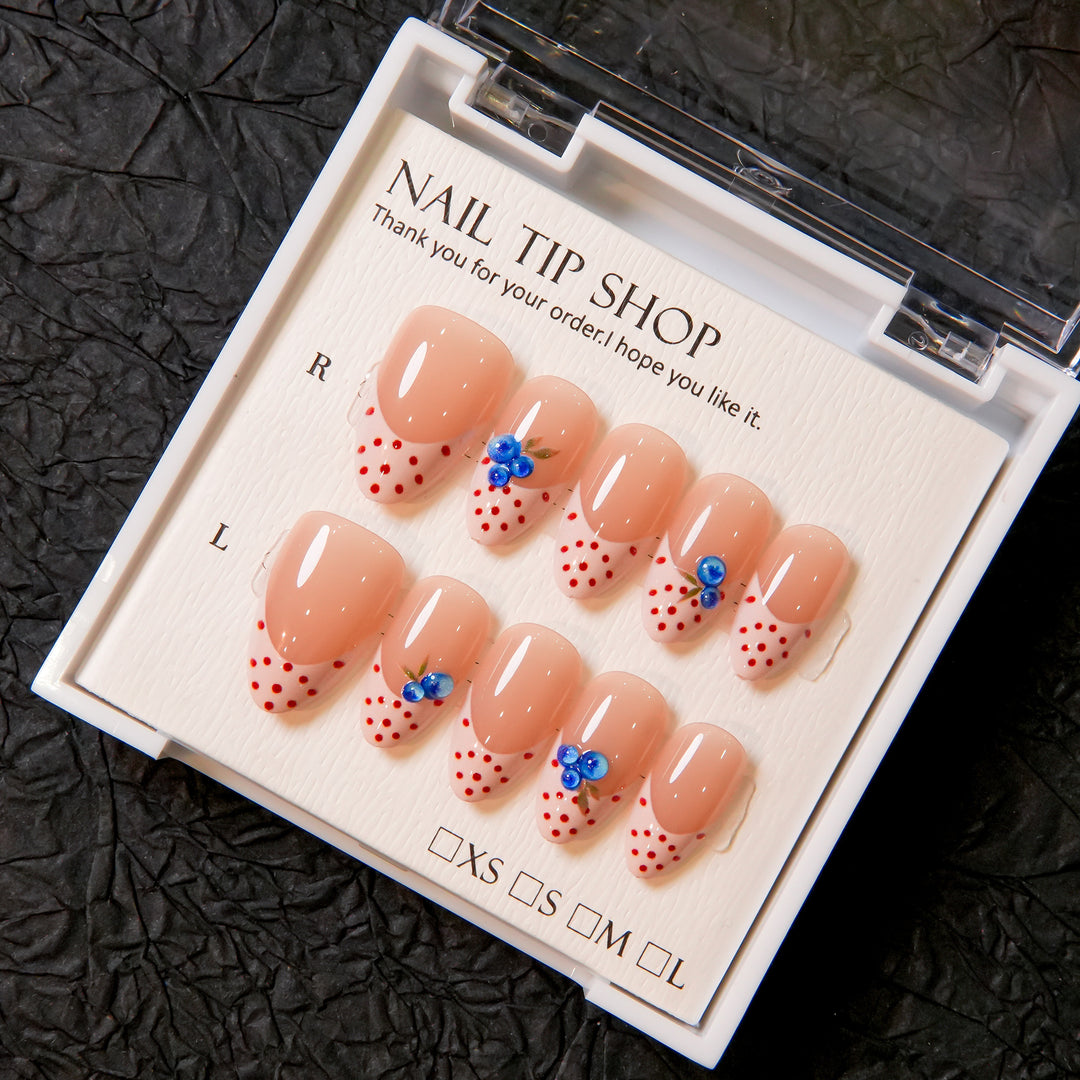 Decoratively Designed Press-On Nail Tips