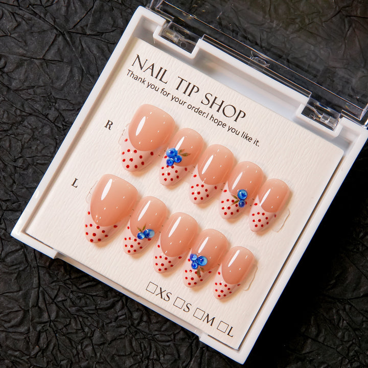 Decoratively Designed Press-On Nail Tips