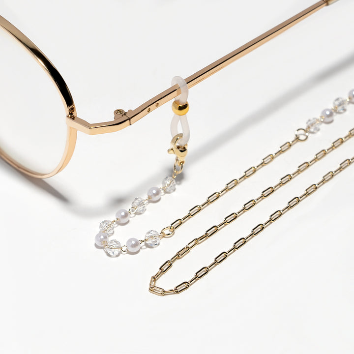 Crystal and Pearl Beaded Eyewear Chain Stornfield
