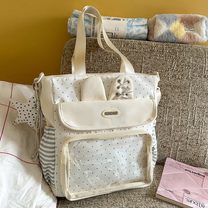 Multi-Compartment Polka Dot Backpack Stornfield