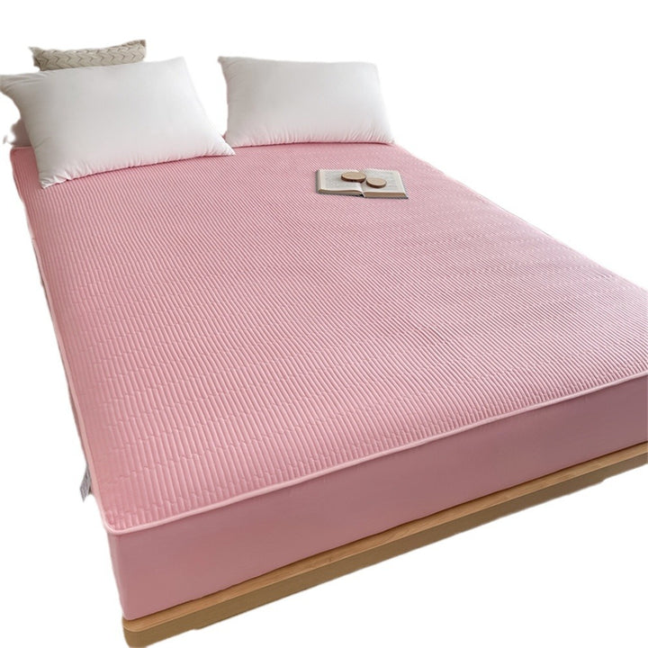 Quilted Cooling Mattress Topper Protector Fitted Pad with Deep Elastic Skirt