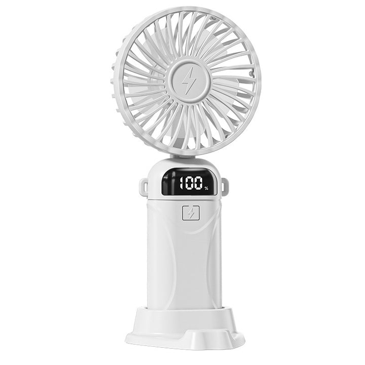 Women's Hand Fan with Digital Battery Indicator Stornfield