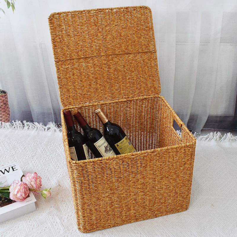 Woven Storage Cube with Lid Stornfield