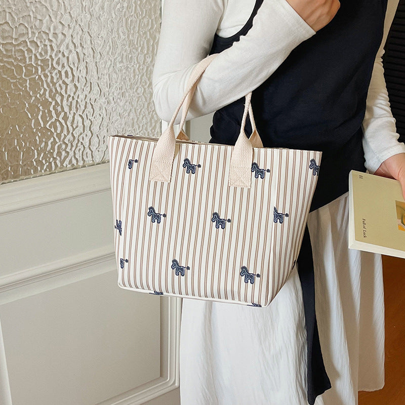 Playful Animal Print Tote Bag