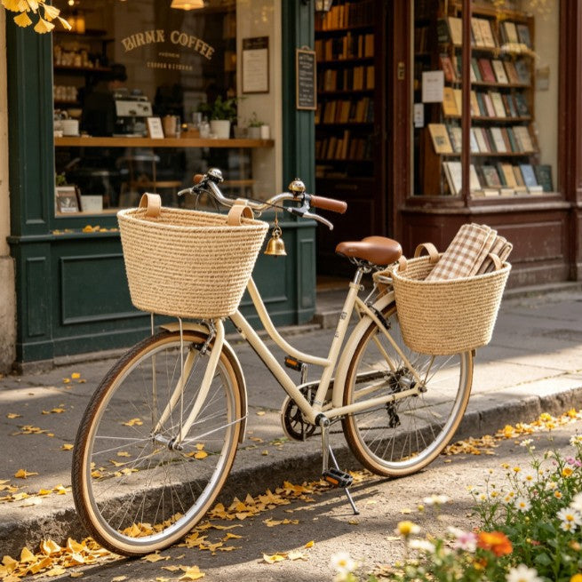 Braided Bicycle Storage Basket Stornfield