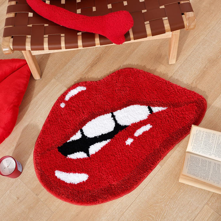 Ghost-Shaped Plush Bath Mat