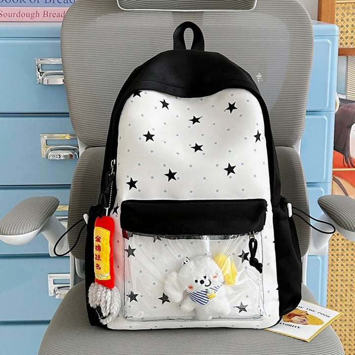 Fun-Themed Star Pattern Backpack Stornfield