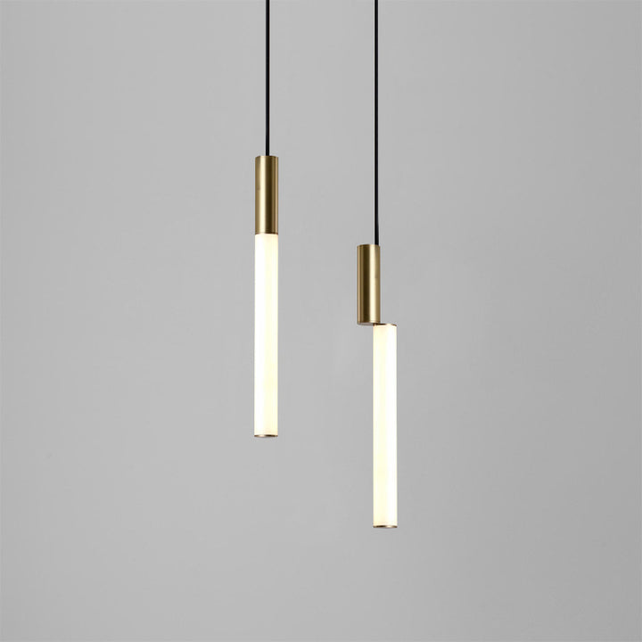 Modern Minimalist Pendant Light with Dual Tubes