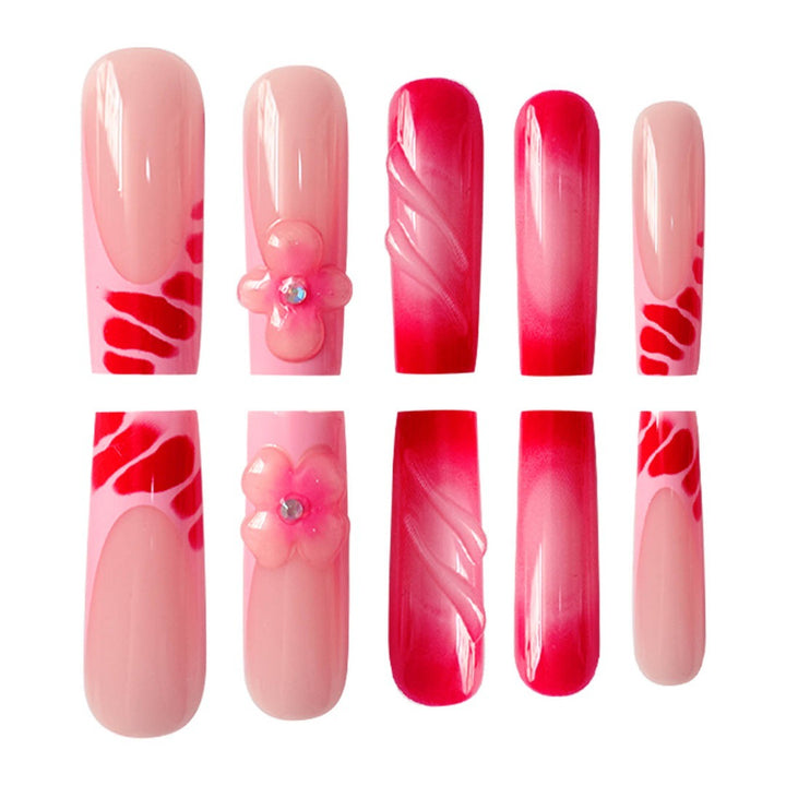 Glamorous Floral Press-On Nails Set Stornfield