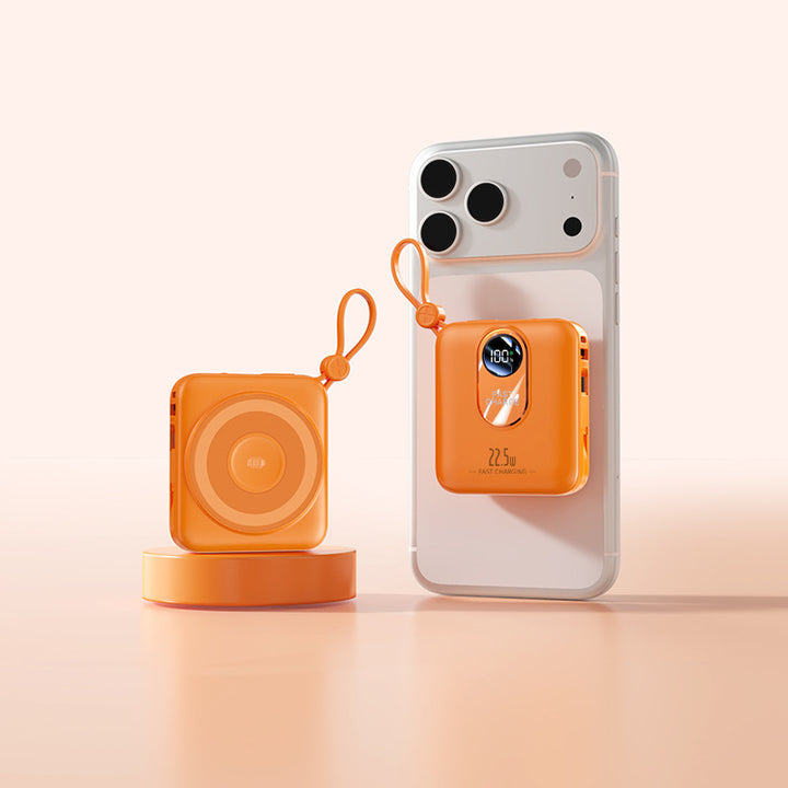 Portable Mini Powerbank with Fast Induction Charging Function and Smart LED Display Stornfield