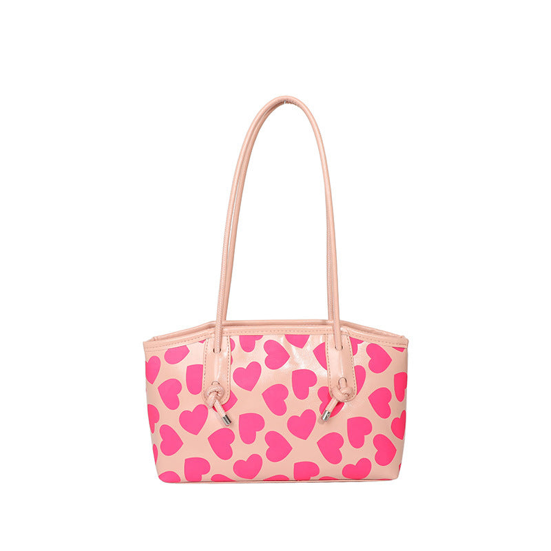WoCasual Heart-Patterned Tote Bag Stornfield
