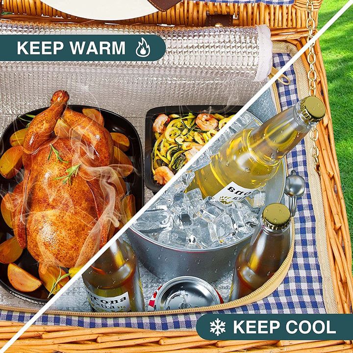 Ladies high-quality picnic basket with classic design Stornfield