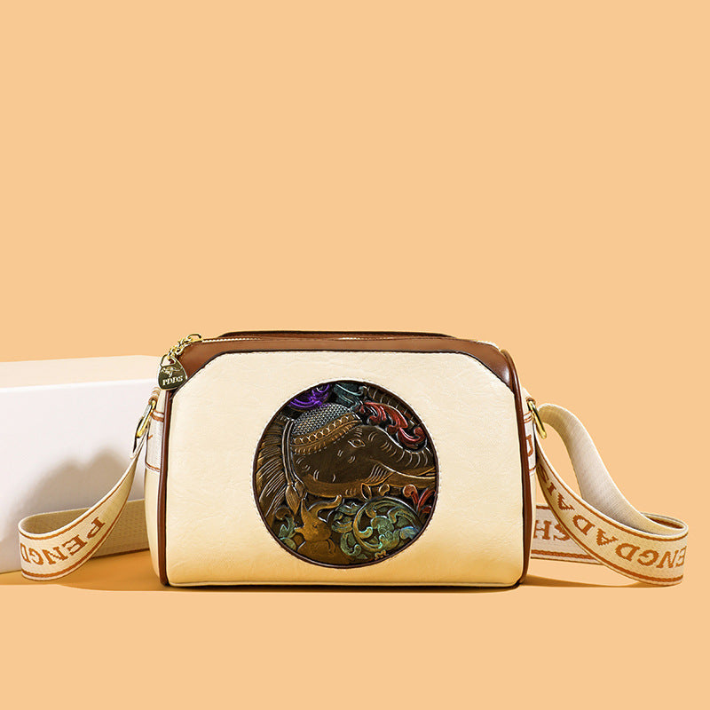 Vintage-Inspired Leather Crossbody Bag Stornfield