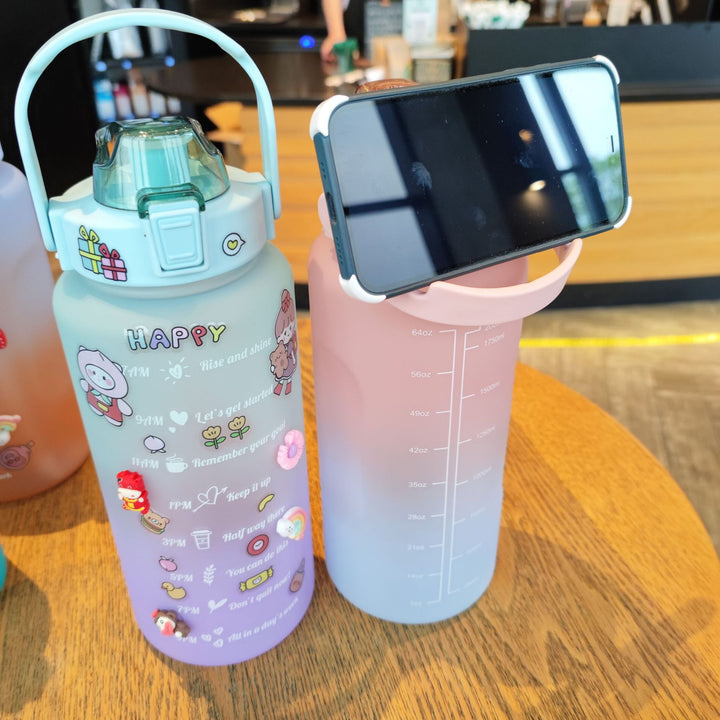Women's Motivating Water Bottle with Interactive Sticker Set Stornfield