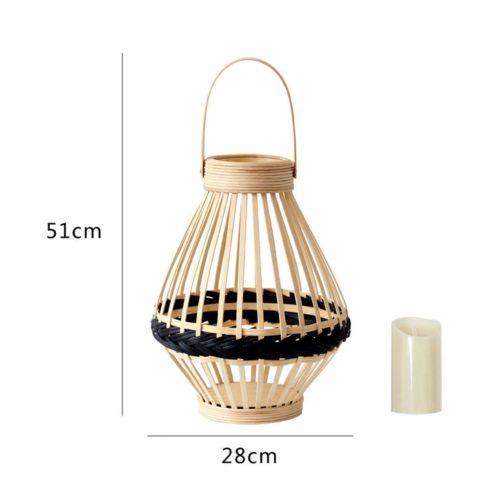 Decorative Rattan Lantern Stornfield