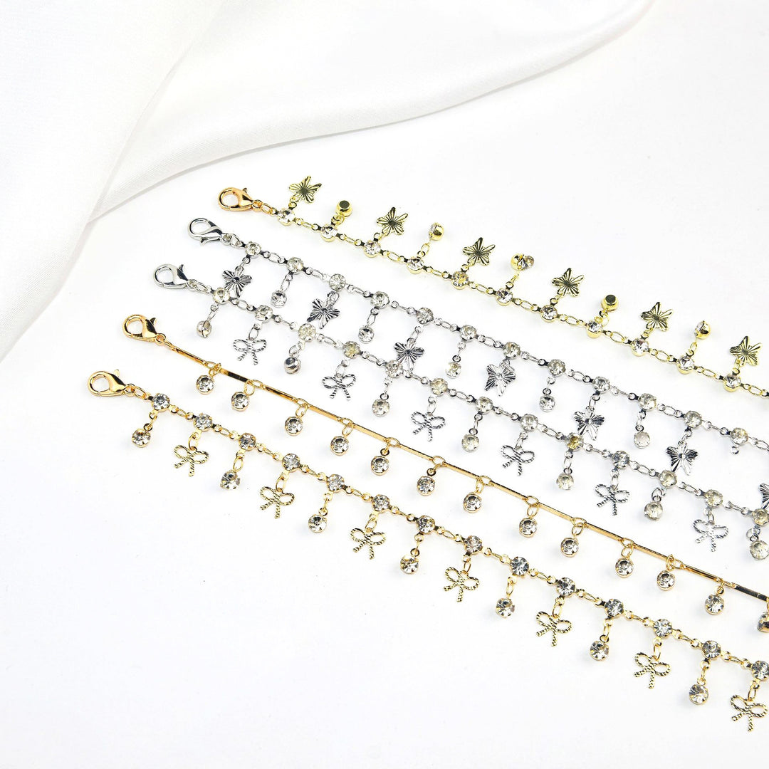 Elegant Crystal Chain Anklet Stornfield