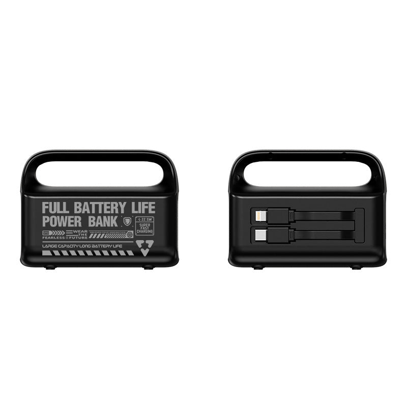 Portable power bank with integrated cable and ergonomic design Stornfield