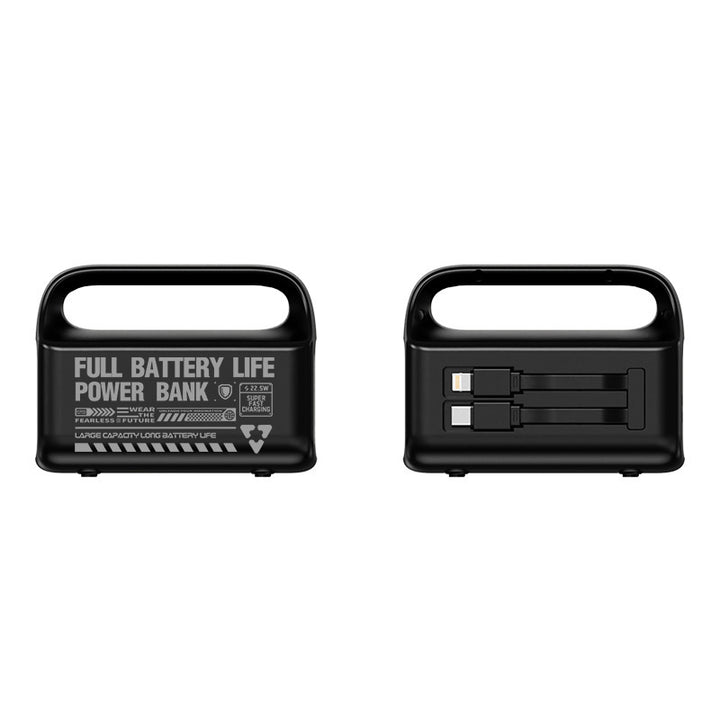 Portable power bank with integrated cable and ergonomic design Stornfield