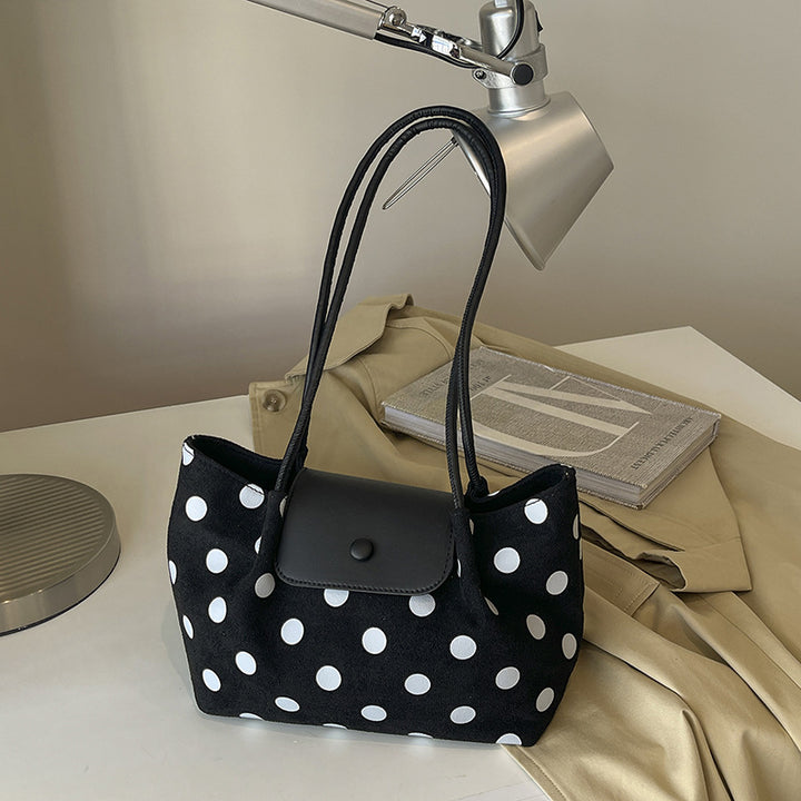 Polka Dot Shoulder Handbag