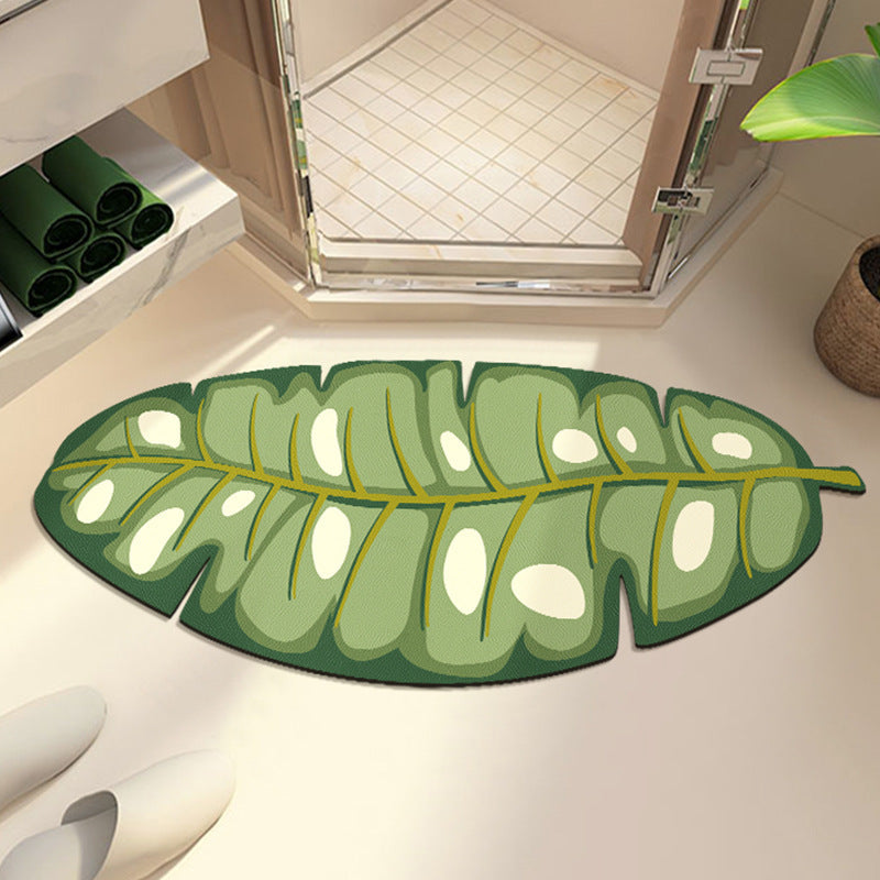 Leaf-Shaped Bath Mat