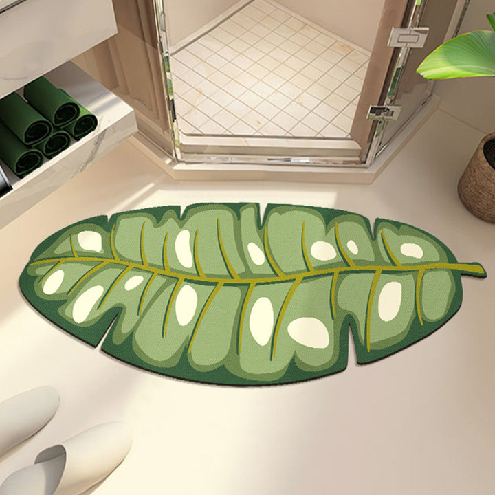 Leaf-Shaped Bath Mat