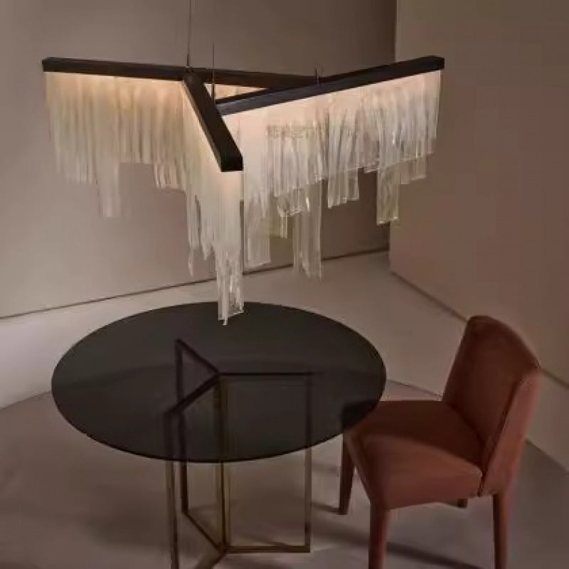 Elegant Hanging Linear Chandelier