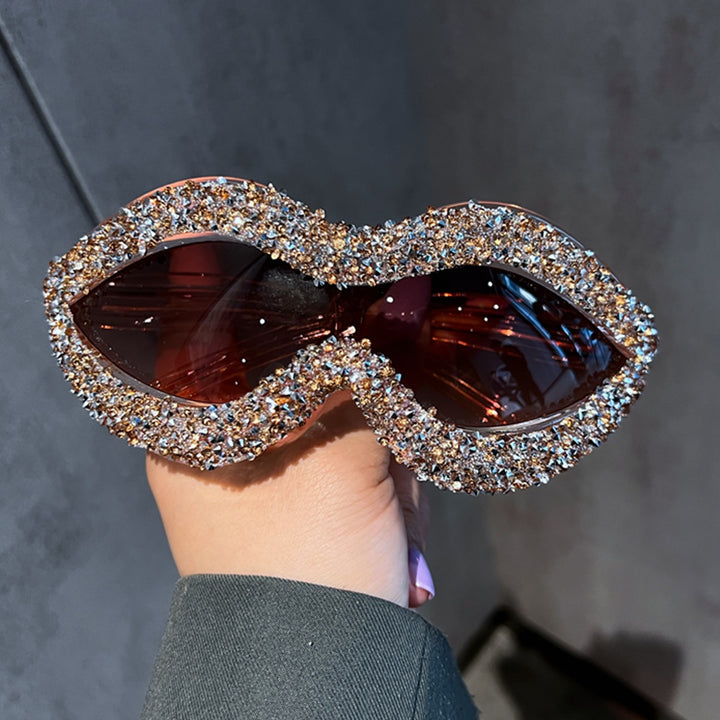 Women statement sunglasses with sparkling crystal embellishments Stornfield