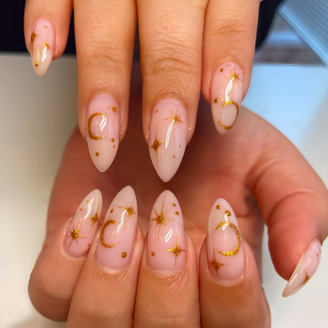 Celestial Design Press-On Nail Art Stornfield