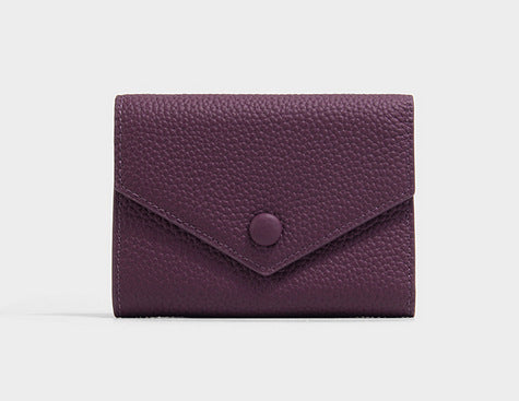 Textured Leather Cardholder Wallet