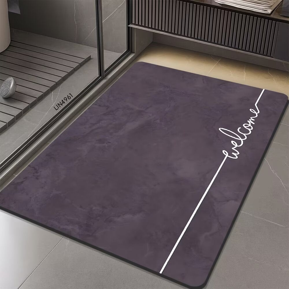 Geometric Hexagonal Pattern Bath Mat Stornfield