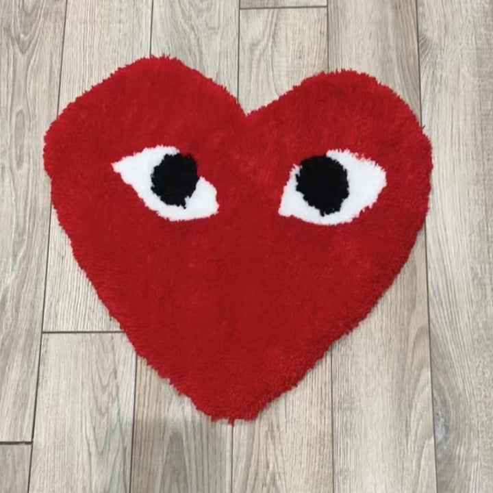 Heart-Shaped Decorative Plush Rug Stornfield