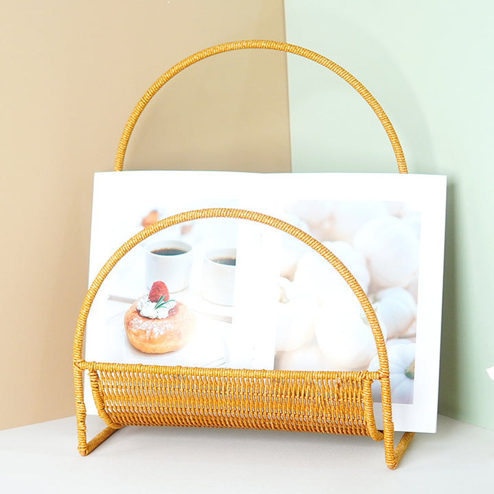 Stylish Woven Magazine Rack Stornfield