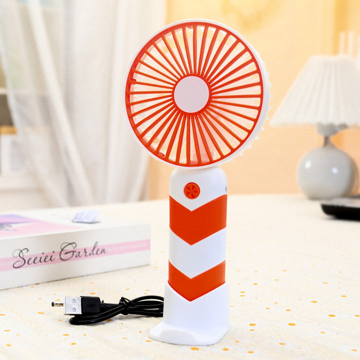 Women Portable Hand Fan with Flexible Stand and Powerful Battery Stornfield