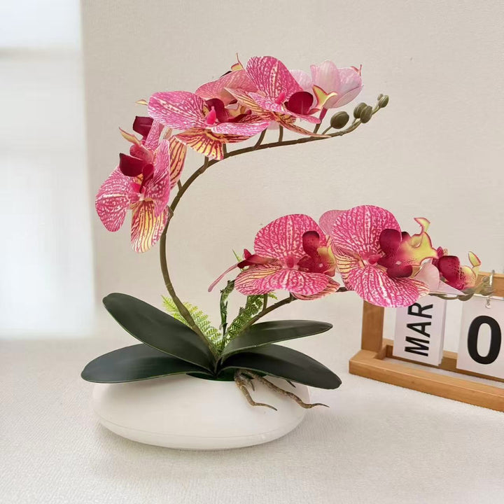 Lifelike Orchid Centerpiece