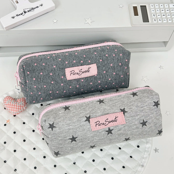 Stylish Star Print Pencil Pouch