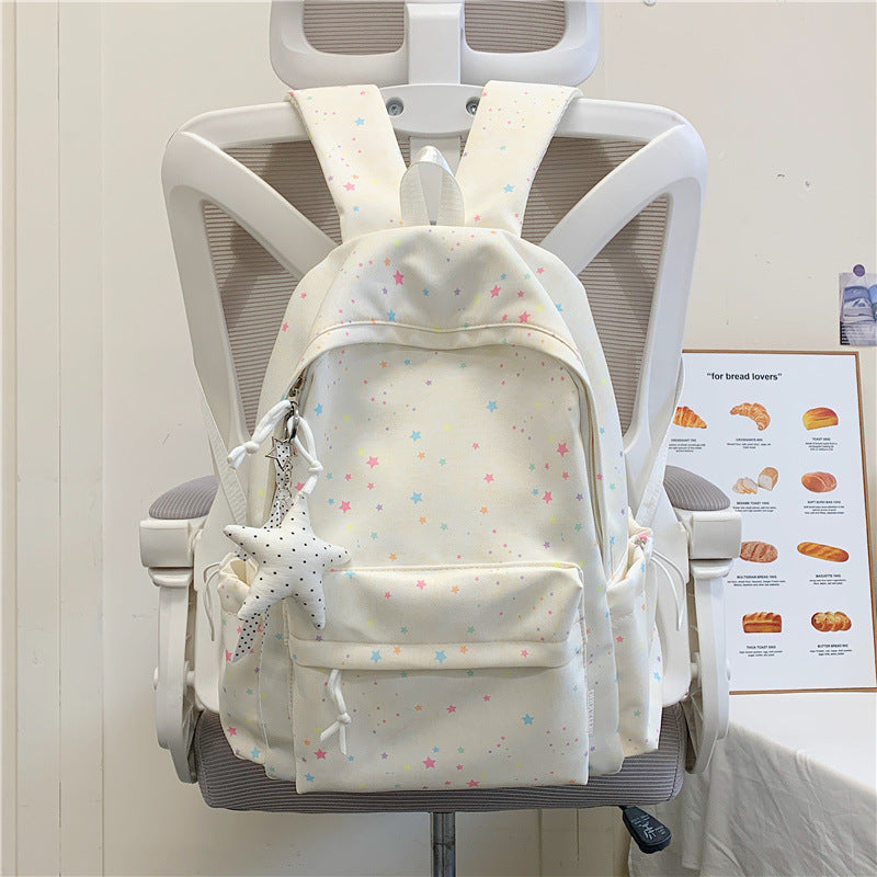 Star-Embellished School Backpack Stornfield