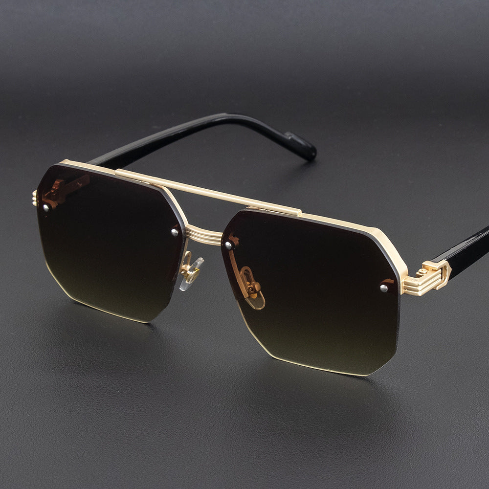 Geometric Metal Frame Sunglasses Stornfield